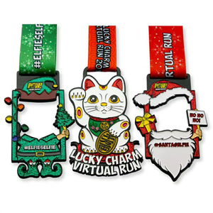 Médaille du personnage de dessin animé Lucky Run and Fitness tour 2017 (2)