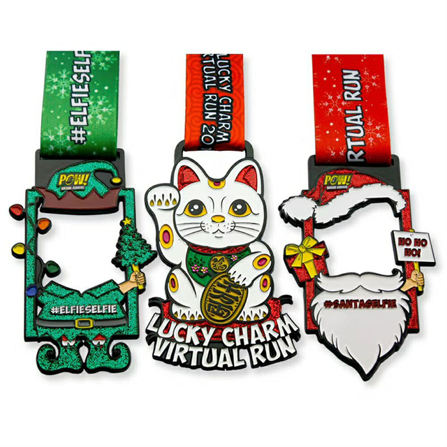 Médaille du personnage de dessin animé Lucky Run and Fitness tour 2017 (2)