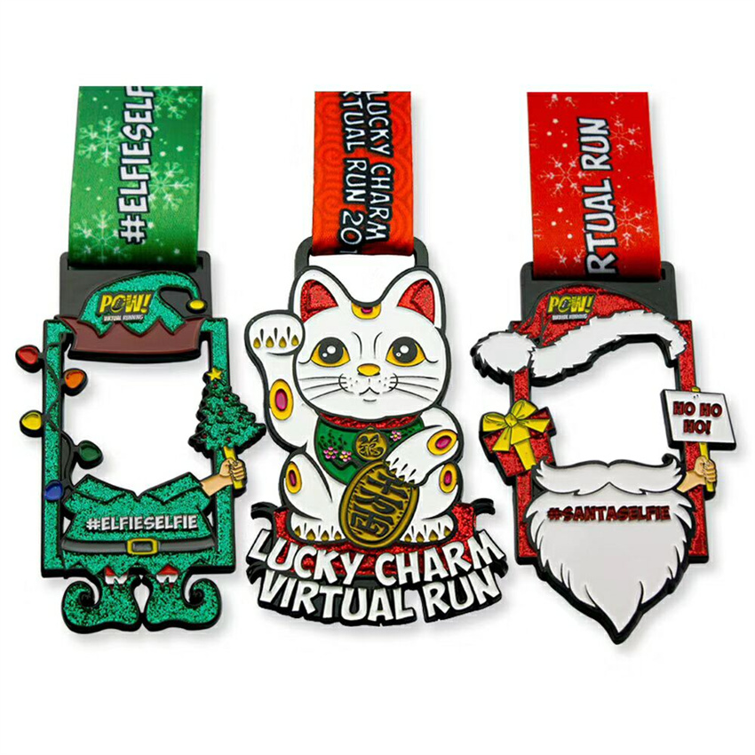 Médaille du personnage de dessin animé Lucky Run and Fitness tour 2017 (2)